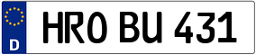 Trailer License Plate